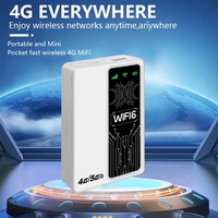 Easyboost Nouvelle Carte Plug-in LTE 10000mAh 4G, Banque d'alimentation portable sans fil 2-en-1 avec routeur WiFi 2.4G et emplacement pour carte SIM