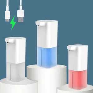 hotel rechargeable smart plastic hand sensor touchless dish foam automatic liquid soap dispenser