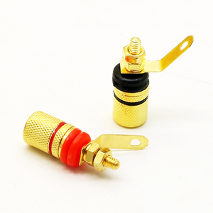 Fabrika outlet altın kaplama muz jack konnektörü ses hoparlör <span class=keywords><strong>terminal</strong></span> konnektörü bağlama sonrası adaptörü - Product Image 2