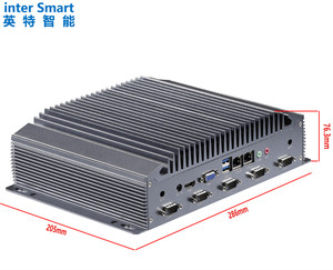 ELSKY-ordenador Industrial sin ventilador IPC6800, con 10. ª generación, doble núcleo, I3-10110U, RS232, DC19V, DDR4, M.2, 6COM, 2LAN, con 4K - Product Image 2