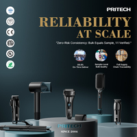 Sèche-cheveux de voyage PRITECH, sèche-cheveux professionnel pliable, 1400W, séchage rapide, ionique, sèche-cheveux portable, kit d'outils de coiffage