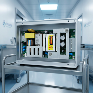 Alimentation électrique AC-DC à cadre ouvert UL60601-1, 48W 24V 2A, niveau d'isolation de classe BF unique, émissions de niveau B, taille compacte, pour laboratoire - Product Image 1