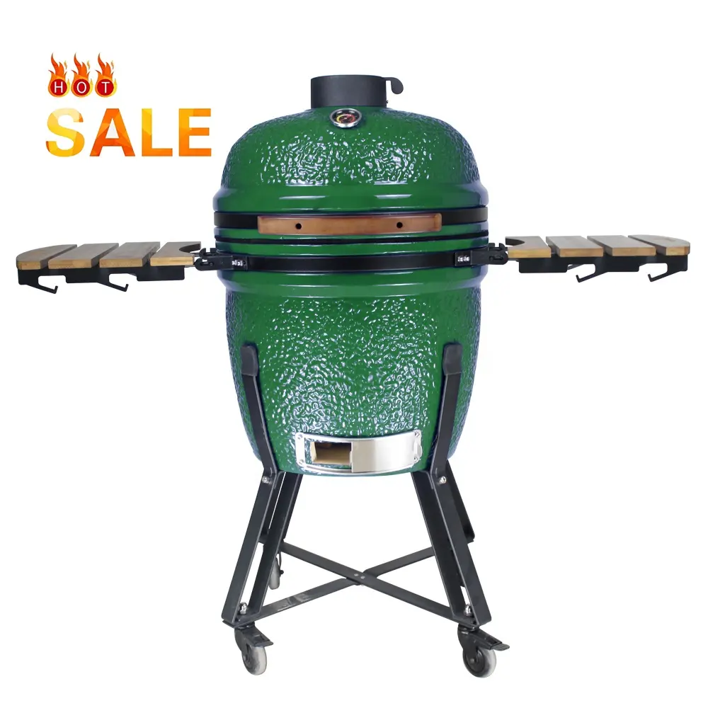 SEB KAMADO ceramica 21 pollici grandi dimensioni fumatore Kamodo Barbecue in ceramica Kamado verde uovo