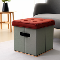 B2 Bailey personnalisé rangement pliant pouf banquette pliable pouf Sherpa stockage Pouf chaise siège escabeau tabouret boîte