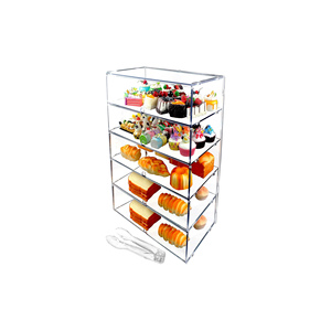 Prateleira de Exposição Acrílica para Padaria Pastelaria Donut & <span class=keywords><strong>Cookie</strong></span> Retail Counter <span class=keywords><strong>Display</strong></span> Case Plastic para Varejo <span class=keywords><strong>Display</strong></span> Racks - Product Image 1