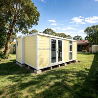 Maison Modulaire Préfabriquée de Luxe Mobile, 2-3 Chambres, Maisonnette Préfabriquée Portable, Conteneur Extensible 20ft 40ft