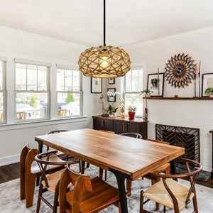 Treo đèn cây gai dầu dây dệt trần ánh sáng đồ đạc cho phòng ngủ nhà bếp đảo trang trại phòng khách phòng ngủ mặt dây đèn 30cm - Product Image 4