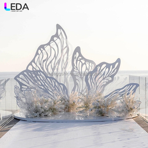 Support floral en métal LEDA pour décoration de jardin, parc, mariage, toile de fond pour scène de mariage - Product Image 4