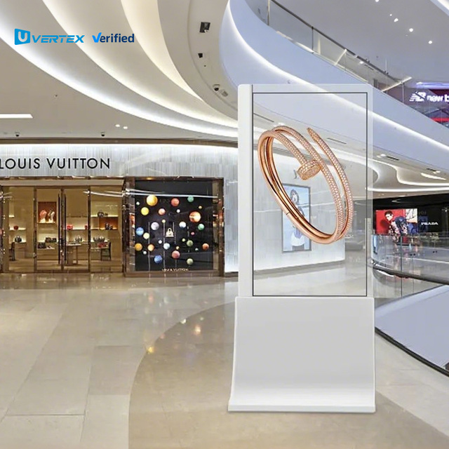 New 30 55 Inch Transparent Organic OLED Display 1080 * 1920 Factory Customized for Exhibition Booths and halls