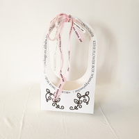 Usine Design personnalisé impression bouquets de fleurs cadeau Saint Valentin Boîtes en carton panier d'expédition floral Boîte