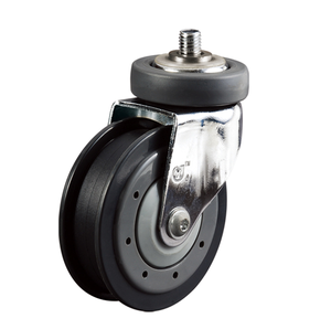 125mm Travel ator Caster Einkaufs wagen Rad 2 Schüssel Pu Swivel Rolltreppe Caster - Product Image 3