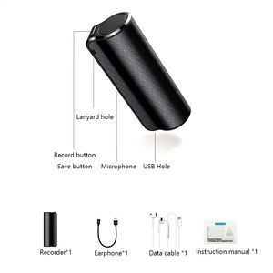 Mini grabadora de audio de voz USB Dictáfono <span class=keywords><strong>Q70</strong></span> Dispositivo de grabadoras de voz digitales con 500 horas de grabación prolongada con memoria - Product Image 6