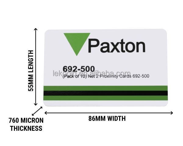Paxton 692-500 Net2 Proximity ISO Cards (Pack of 10)