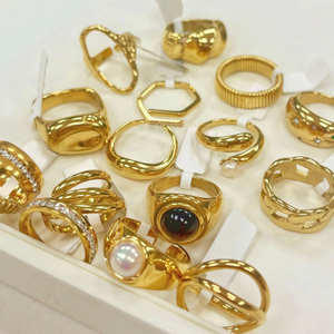 Châu Âu Và Mỹ Xu Hướng Thép Không Gỉ pvd-Tráng 18K Vàng Thời Trang Không Thường Xuyên Mở Với Cao-End Phong Cách Của Phụ Nữ Vòng - Product Image 3