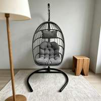 Chaises suspendues et balançoires en rotin PE résistant aux intempéries, personnalisables, pour extérieur, parc, salon, chambre – Approvisionnement direct usine 2026