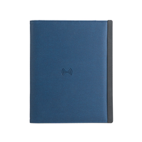CARDSILK Carnet Power Bank Personnalisé avec Logo A5, Chargement Intelligent par Empreinte Digitale, Cadeaux d'Affaires 2025 avec Chargement Sans Fil, Câble USB et Cadeau