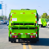 Camion compacteur de déchets KAMA 4,5 m³ 4x2 à chargement arrière avec collecte des eaux usées, idéal pour le transport des déchets urbains et résidentiels