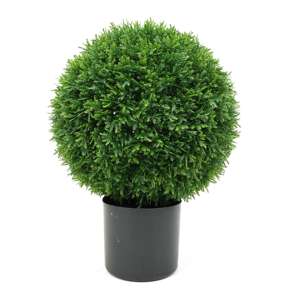 OEM personalizado <span class=keywords><strong>Artificial</strong></span> <span class=keywords><strong>Boxwood</strong></span> <span class=keywords><strong>Topiary</strong></span> esfera cedro esfera para decoração do jardim 005 - Product Image 4