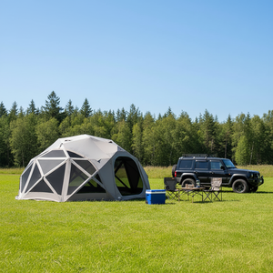 Carpa de Pesca Desplegable de Fácil Montaje, Tipo Domo Octagonal, para Camping Familiar y <span class=keywords><strong>Glamping</strong></span> al Aire Libre, de Oxford, <span class=keywords><strong>Precio</strong></span> de Fábrica - Product Image 4