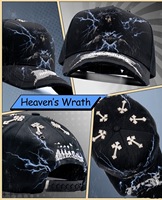 Topi Baseball El Barbas Berkualitas Tinggi Bordir Logo Tangan Asli, Pinggiran Melengkung, Kanvas Rich Forever