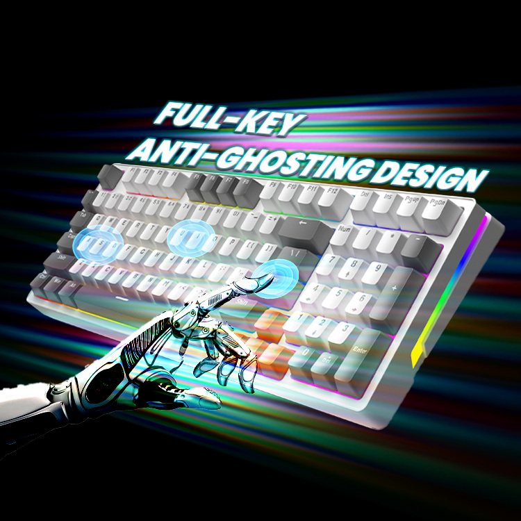 Wholesale Factory Gamer Teclado Keyboard Rainbow
