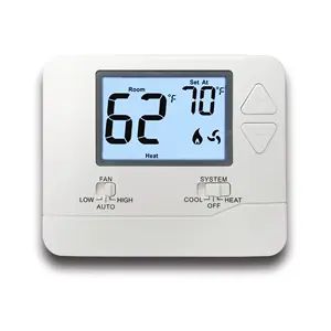 Home Non Programmable Battery Powered 24 Volt Digital Air Conditioning Thermostat For PTAC Machine