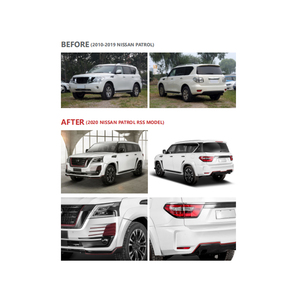 Kit de carrocería de conversión Facelift Bodykit parachoques delantero/trasero para <span class=keywords><strong>NISSAN</strong></span> Y62 2010-2019 para <span class=keywords><strong>NISSAN</strong></span> PATROL Y 62 2020-2024 MODELO RSS - Product Image 3