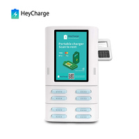 Estación de carga de teléfono móvil público habilitado con código QR de 8 ranuras con Banco de carga de alquiler de Wifi 4G y soporte de Powerbank compartido de pantalla