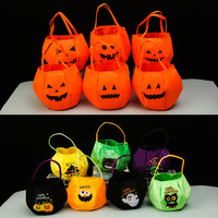 Panier de bonbons d'Halloween pour garçons et filles, citrouille, araignée, vampire, seau à bonbons multicolore, sacs cadeaux pour enfants