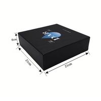 Boîte d'emballage cadeau noire Offre Spéciale avec stratification mate à fermeture magnétique et impression de gaufrage pour des cadeaux exclusifs