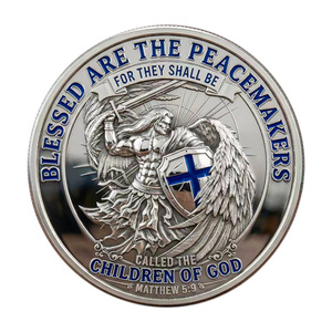 Moneda Conmemorativa del Arcángel Miguel, Hebreo 5:9, Artesanía en Metal, Decoración con Temática de Fe Cristiana, Regalo Coleccionable - Product Image 2