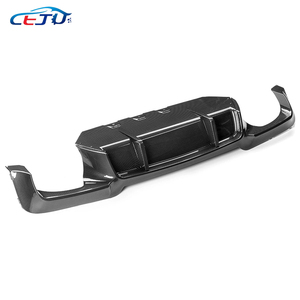 Difusor de labio de parachoques trasero de coche estilo DTM con aspecto de carbono ABS negro brillante para BMW 5 Series F10 F11 520i 535i 550i M Sport <span class=keywords><strong>M5</strong></span> 2011-2015 - Product Image 5