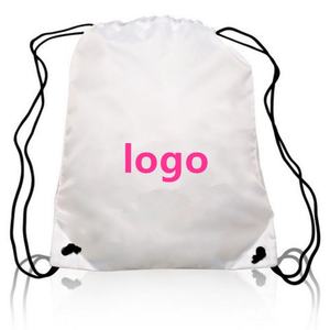 Custom Printed 210d Polyester Waterproof Draw Sting Shopping <b>Drawstring</b> <b>Backpack</b> <b>Drawstring</b> Bags - Product Image 6