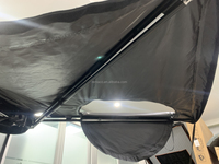 Tente de toit avec auvent à fermeture éclair à 270 degrés, autoportante, en PVC, avec éclairage LED à 270 degrés, pour le voyage, la randonnée et le tourisme en extérieur