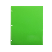Carpeta de Plástico PP Resistente Tamaño Carta con 3 Perforaciones, 2 Bolsillos y 3 Anillas para Archivo de Documentos de Oficina, para Estudiantes y Uso Escolar