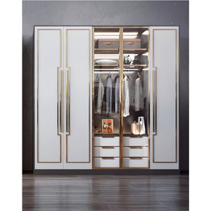 Style crème français ENF grade <span class=keywords><strong>OSB</strong></span> fini garde-robe chambre maison petite taille chambre principale grande armoire - Product Image 1