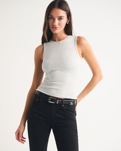 Leduo Débardeur de sport pour femme en coton pur, col rond, sans manches, extensible, personnalisé pour l'été - Product Image 1