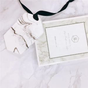 Diffuseur <span class=keywords><strong>d</strong></span>'arôme en céramique, avec motif de marbre Hexagonal suspendu, Logo personnalisé, pierre aromatique, <span class=keywords><strong>d</strong></span>écoration de la maison, <span class=keywords><strong>d</strong></span>ésodorisant, 6 pièces - Product Image 2