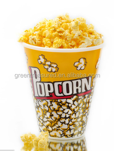 Màu Xanh Lá Cây Kho Báu Lớn Kích Thước Lớn Costom Giấy Bồn Tắm Cup 64Oz 85 Oz Giấy Chiên Gà Bỏng Ngô Xô Với Nắp - Product Image 4