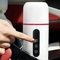 Bouilloire électrique Portable 500ML thé café bouilloire Mini voyage faire bouillir l'eau Stewable garder au chaud en acier inoxydable Shaker bouteille d'eau