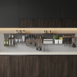 Goldmine Supports de rangement muraux haut de gamme pour ustensiles de <span class=keywords><strong>cuisine</strong></span> Étagère Assaisonnement <span class=keywords><strong>Barre</strong></span> de suspension - Product Image 6
