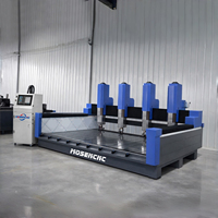 Machine de fraisage CNC industrielle Jinan Mosencnc à 4 axes, 5,5 kW, refroidissement par eau, pour le traitement de la pierre à haute efficacité