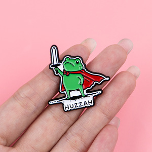 8 styles de pin's émaillés drôles en forme de grenouille, broches grenouille à citations sarcastiques, badges de revers mignons en dessin animé pour sac à dos, veste, vêtements, cadeau - Product Image 3