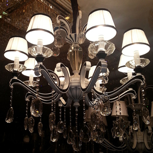 Candelabro de cristal francés estilo Retro americano diseño Simple moderno para Hotel restaurante y sala de estar lámpara de tamaño pequeño - Product Image 5