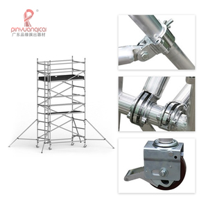 Andamio móvil de aluminio para construcción, 6m, 12m, andamio de Marco ancho único, <span class=keywords><strong>Torre</strong></span> rodante - Product Image 2