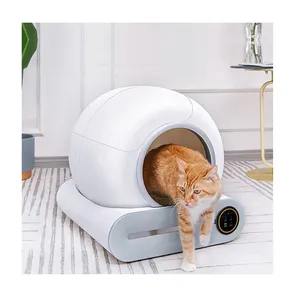 2024 새로운 애완 동물 제품 스마트 자동 자동 청소 고양이 쓰레기 상자 샌드박스