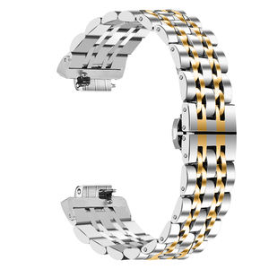 <span class=keywords><strong>Bracelet</strong></span> en métal <span class=keywords><strong>Bracelet</strong></span> à boucle réglable pour <span class=keywords><strong>Fitbit</strong></span> <span class=keywords><strong>Inspire</strong></span> <span class=keywords><strong>HR</strong></span> Seven Link Butterfly Buckle <span class=keywords><strong>Bracelet</strong></span> de montre en acier inoxydable - Product Image 2