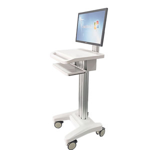 Chariot simple pour rondes médicales, chariot informatique mobile pour hôpital avec support fixe, chariot de diagnostic à distance - Product Image 5
