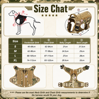 Ensemble de harnais de luxe réglable pour chien d'assistance, en nylon 1000D, robuste, réfléchissant, camouflage, tactique, pour l'entraînement, vente en gros sur mesure
