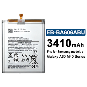 Batteria di Ricambio Li-polimero EB-BA606ABU 3500mAh con Garanzia di 18 Mesi per Telefoni Cellulari Samsung <span class=keywords><strong>Galaxy</strong></span> A60 M40 - Product Image 1